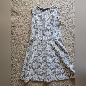 Chaps Lacy Floral Dress